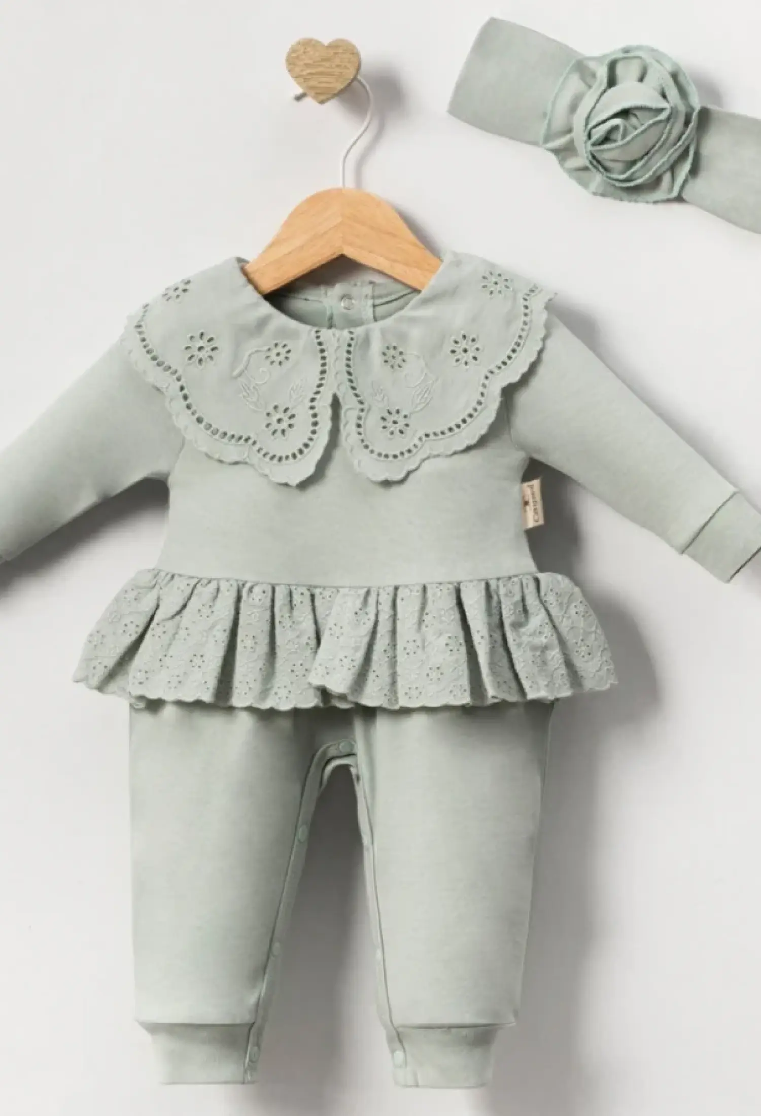 Collared Baby Girl Romper