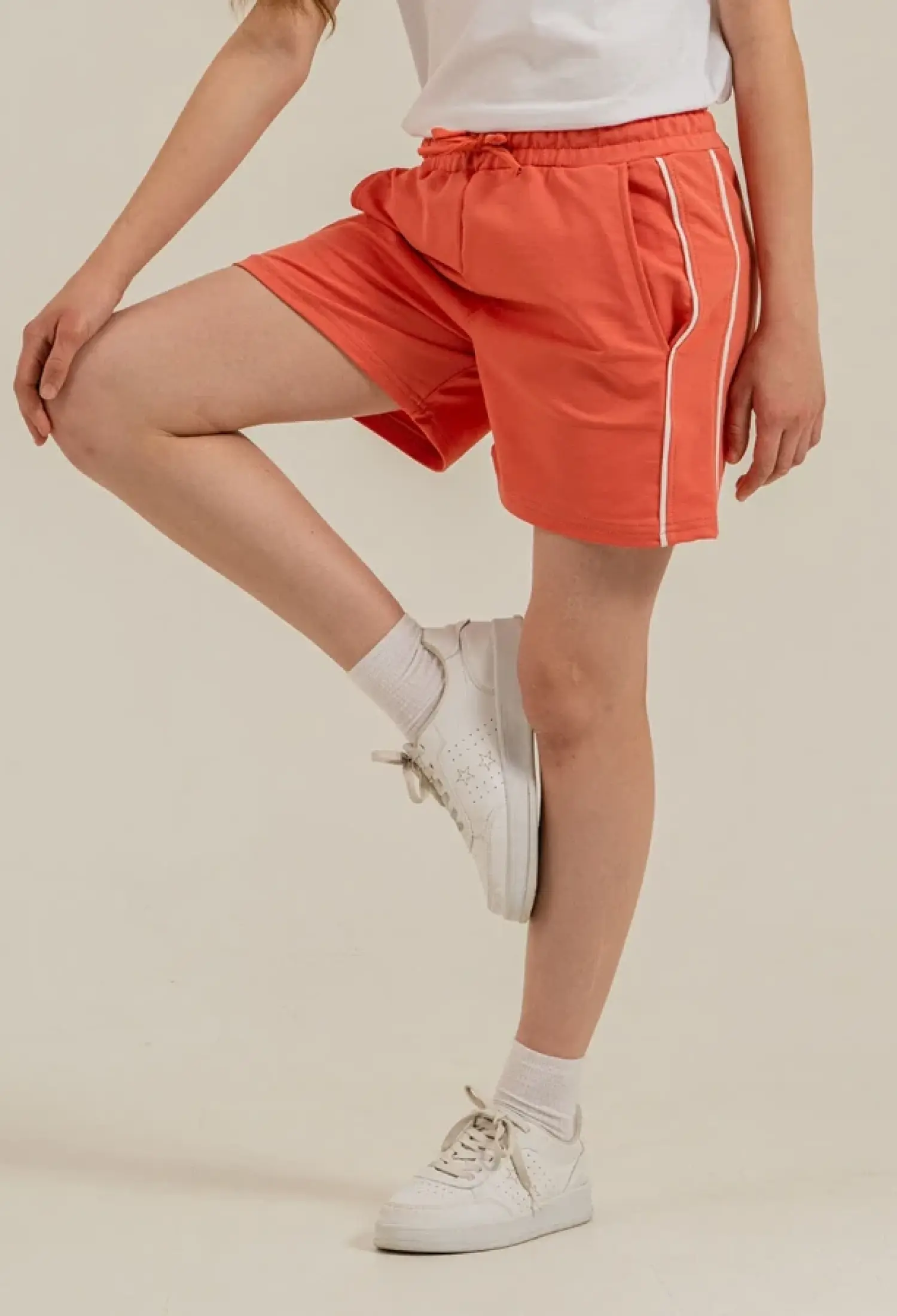 Girls' Shorts with Side Trim