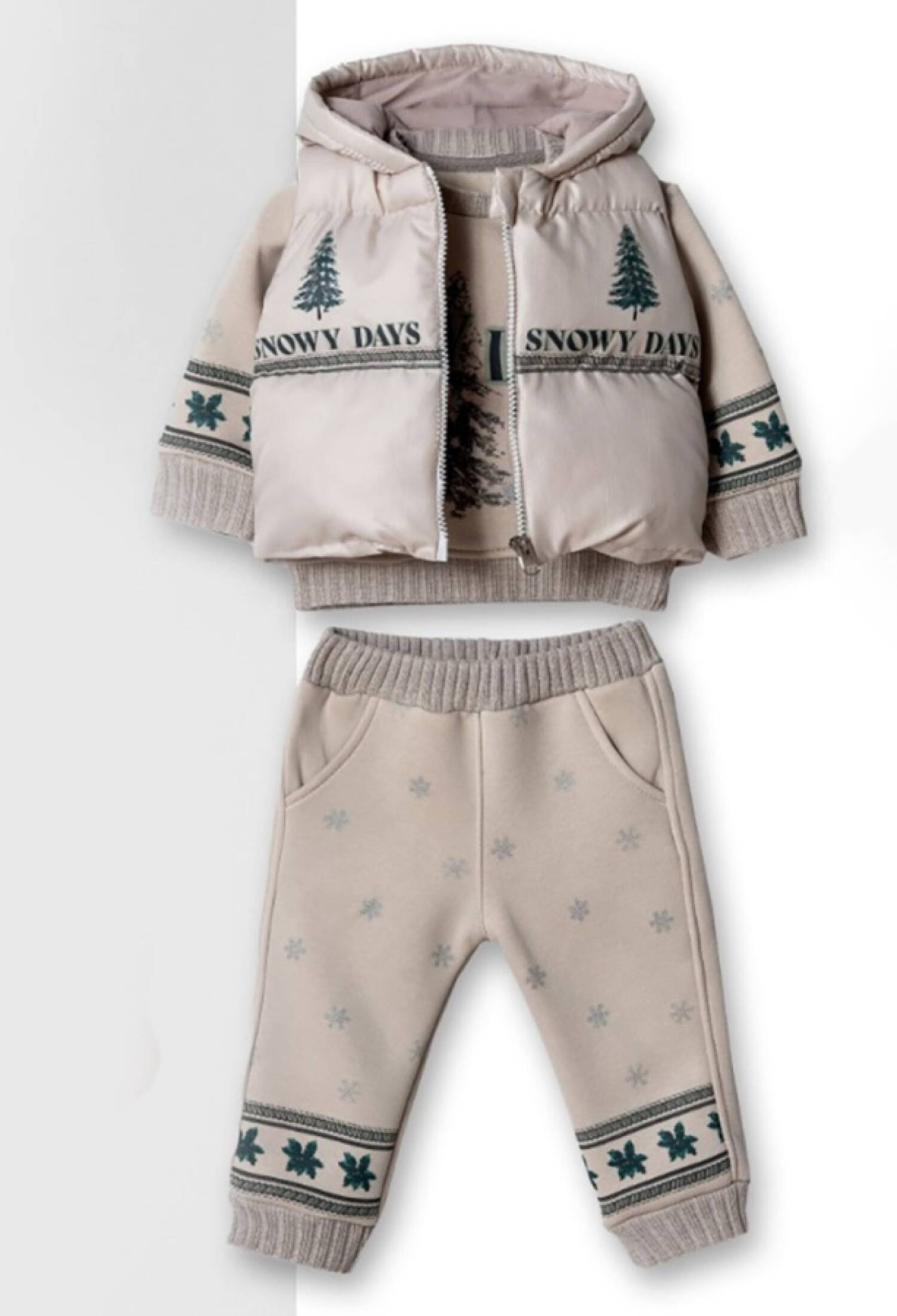 Three-Piece Baby Boy Set with Vest