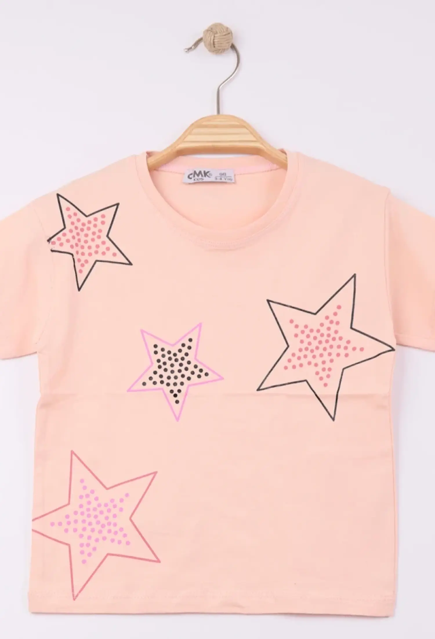 Star Print Girl's T-shirt