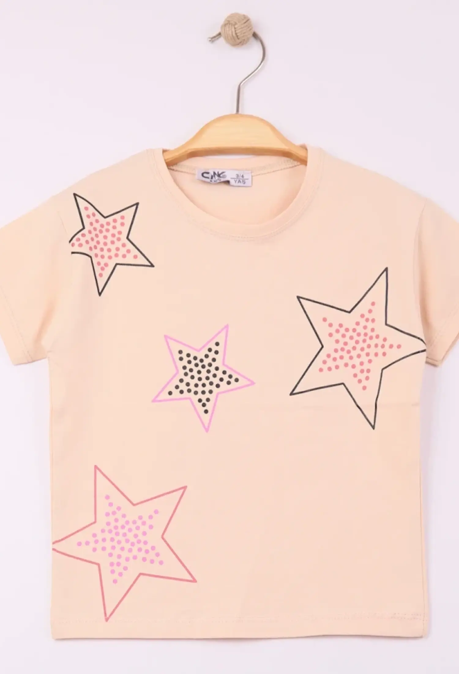 Star Print Girl's T-shirt