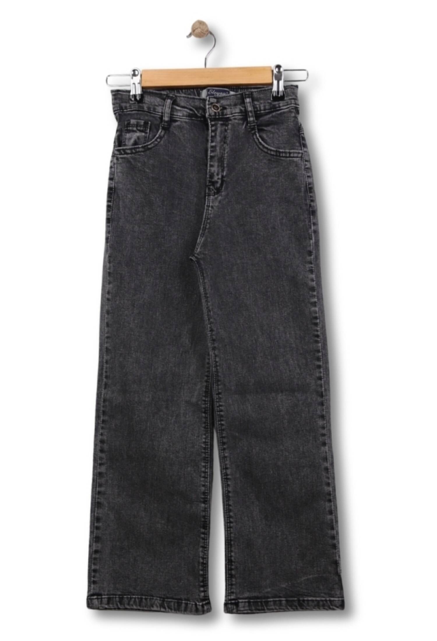 High Waist Wide Leg Girls Jeans