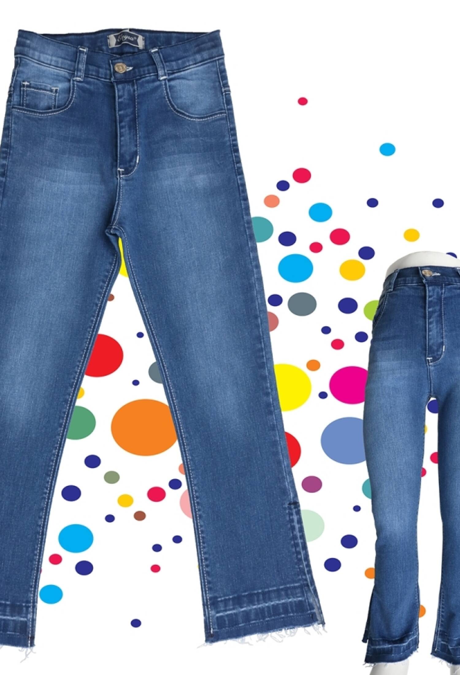 High Waist Girls Jeans