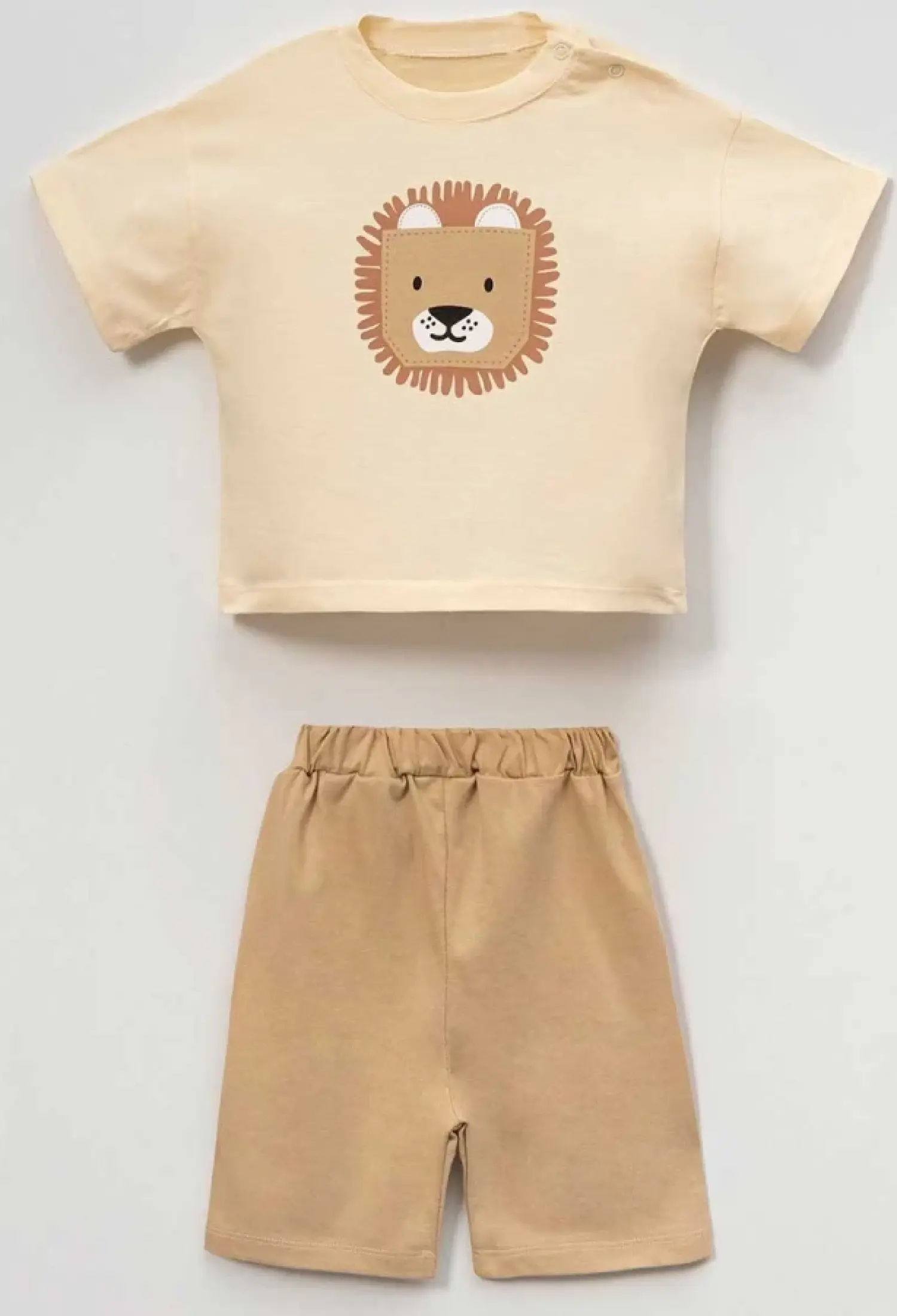 Lion Print Boys Baby Set