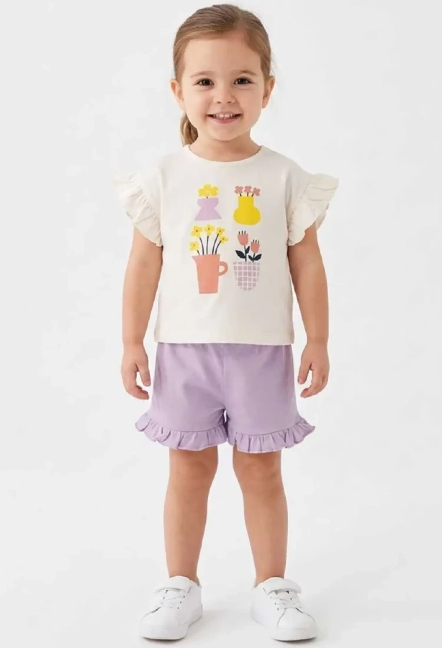 Floral Print Girl Baby Set