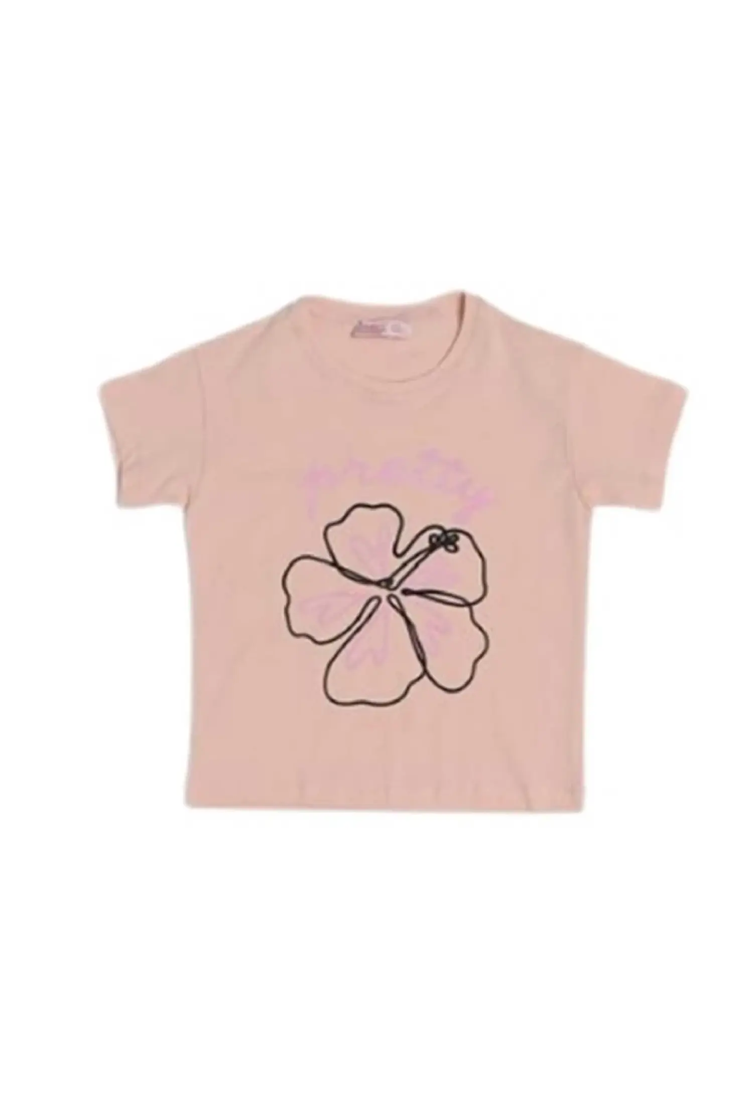 Girls Sequin Flower Print T-shirt