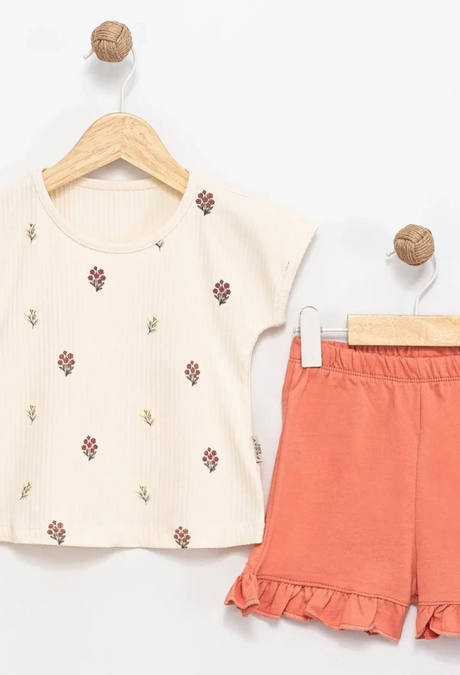 Flower Pattern Girls' Baby Set